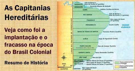 O Que Eram Capitanias - Veja as Capitanias Hereditárias na História do Brasil