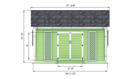 12x16 Gable Garden Shed Plans