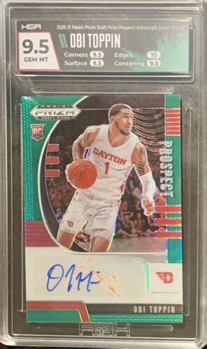 Panini Prizm Draft Green Obi Toppin Rc Sp Pa Ot Hga Auto