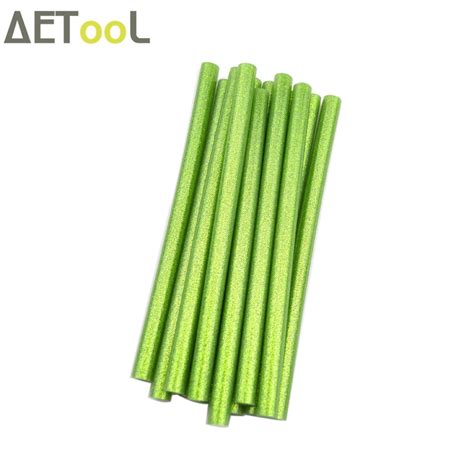 Aetool Groen Mm Niet Giftig Effen Kleur Diy Hot Melt Lijm Sticks Mm