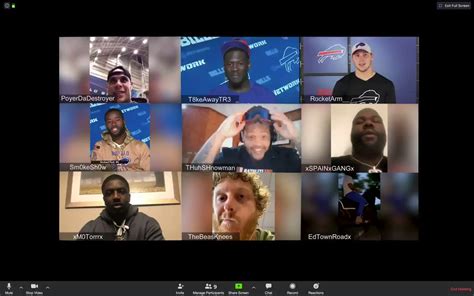 Buffalo Bills On Twitter Live Look At The Team Zoom Chat Tonight