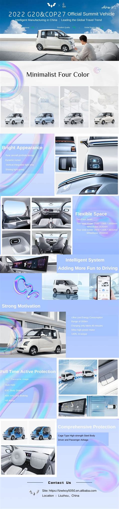 Official Store Wuling Mini Ev Car Wuling Air Ev Seats Seater