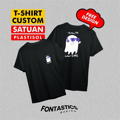 Jual Sablon Plastisol Kaos Satuan Lusinan Custom Baju Clothing T Shirt