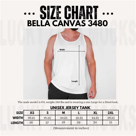 Bella Canvas 3480 Size Chart Size Chart Mockup Oversized Size Chart 3480 Size Chart Bella