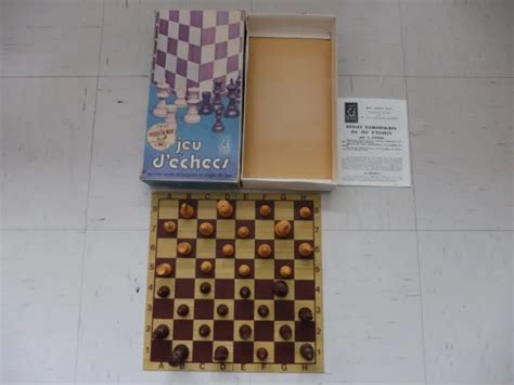 Jeu D Checs Ancien Pi Ces En Bois Educo Super Jouet Lardy Made