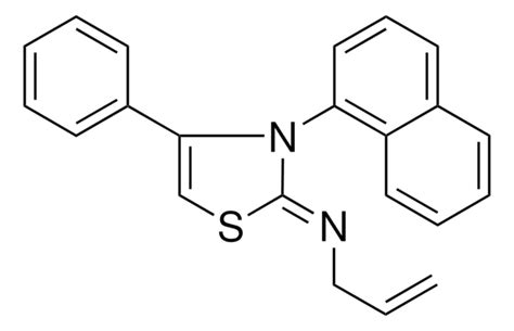 N 3 1 NAPHTHYL 4 PHENYL 1 3 THIAZOL 2 3H YLIDENE 2 PROPEN 1 AMINE