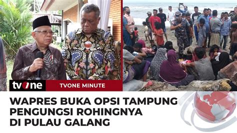 Maruf Amin Buka Peluang Pulau Galang Jadi Penampungan Pengungsi