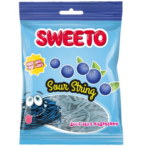 Sweeto Sour String Blue Raspberry 80g Sosweet