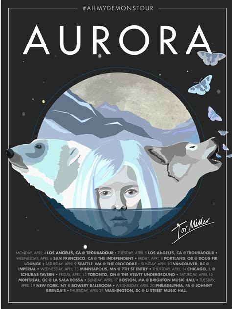 Aurora tour poster - Yo Sazzle