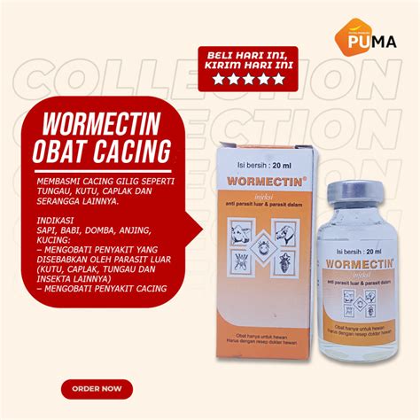 Jual Wormectin Injeksi Anti Parasit Luar Dan Parasit Dalam Obat Cacing