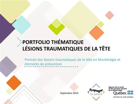 PPT Portfolio thématique Lésions traumatiques de la tête PowerPoint