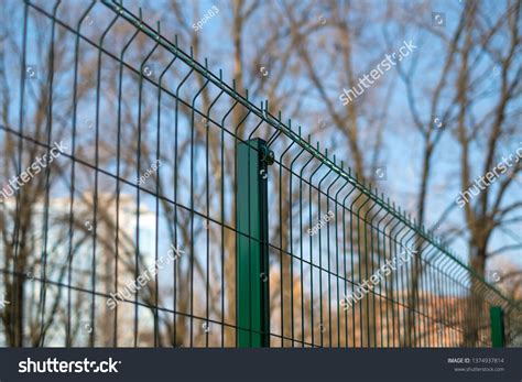 Steel Grating Fence Made Wire On Stock Photo 1374937814 | Shutterstock