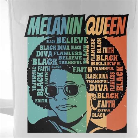 Juneteenth Melanin Queen Black Women Natural Hair Afro Girls Meaningful