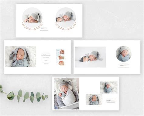 12x12 Photography Album Template for Photoshop Baby Album - Etsy