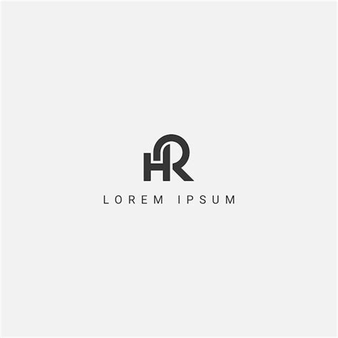 Premium Vector Initial Creative Letters Hr Rh Logo Monogram Icon Vector