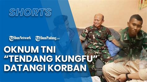 Oknum TNI Tendangan Kungfu Sambangi Rumah Korban Tragedi Kanjuruhan