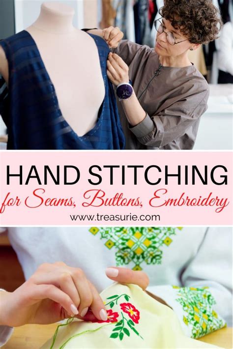 HAND STITCHING, Best Hand Stitches & Types | TREASURIE