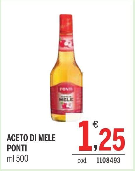 ACETO DI MELE PONTI Ml 500 Offerta Di Elefante Cash Carry