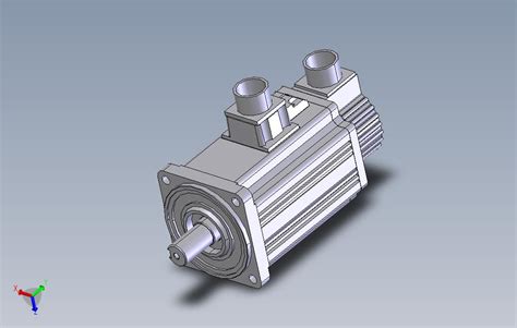 台达伺服电机ecma Jx1010fs（无刹车）solidworks 2016模型图纸下载 懒石网