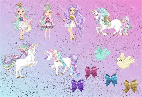 Pastel Rainbow Unicorn Clipart Graphics Watercolor Unicorn - Etsy