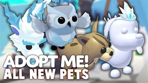 All Adopt Me Christmas Pets Revealed New Adopt Me Winter Wonderland