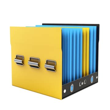 Yellow And Blue Archive Folder 3d Render, 3d, App, Archive PNG Transparent Image and Clipart for ...