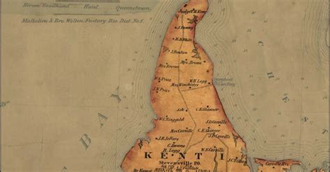 hopkins family tree kent island maryland historic map  kent island