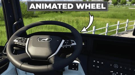 ETS2 1 48 Animated Steering Wheel Euro Truck Simulator 2 YouTube