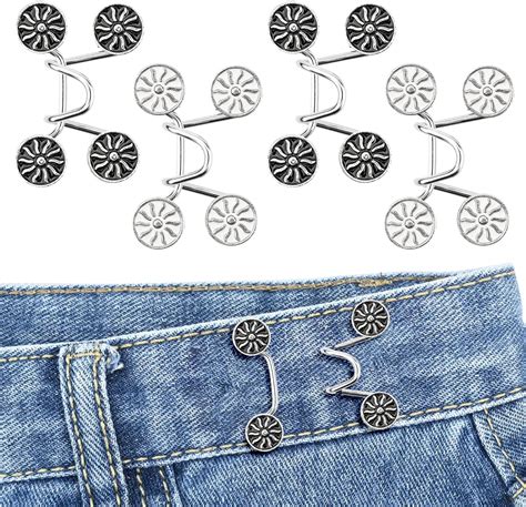 Bekecidi Sets Jeans Waist Tightener No Sewing Detachable Required