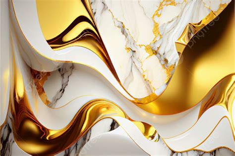 White And Gold Marble Abstract Texture Background White And Golden