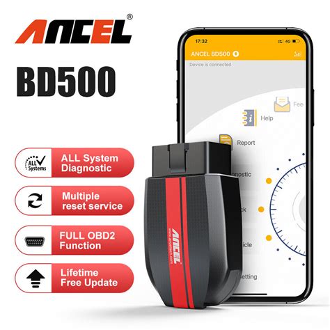 Ancel Bd Obd Code Reader Bluetooth Scanner All System Abs Srs Oil