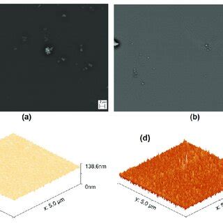 Sem Microphotographs Of A Tiopc And B Ticl Pc Films At Afm