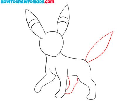 How to Draw Umbreon - Easy Drawing Tutorial For Kids