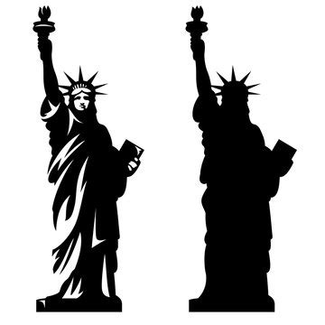 Statue Of Liberty Silhouette