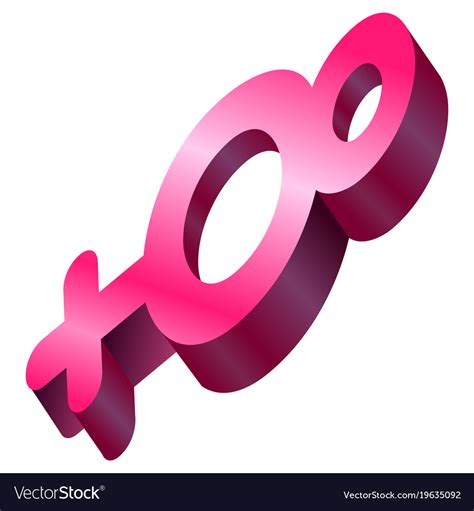 Female Gender Symbol 3d