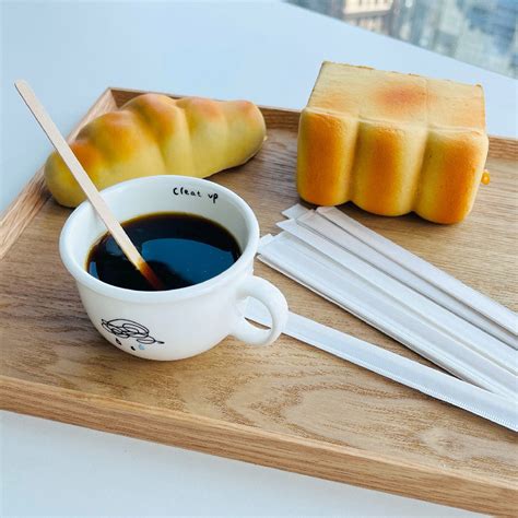 Disposable Wood Coffee Sticks Wooden Stirrer With Paper Wrapped Coffee