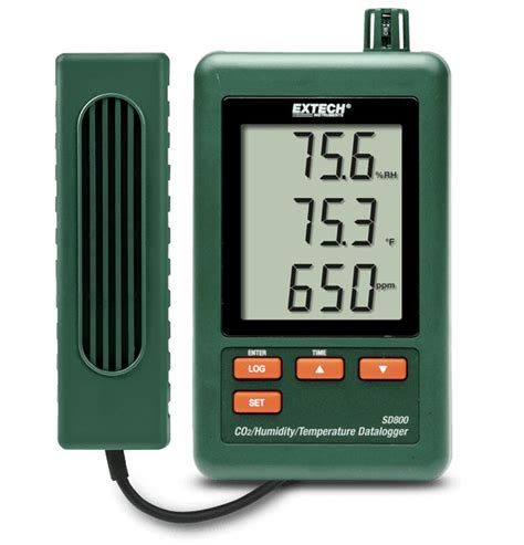 Extech SD800 Registrador De Datos De CO2 Humedad Y Temperatura