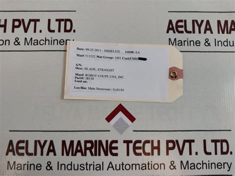 Robot Coupe 38150 Straight Edge Blade Aeliya Marine