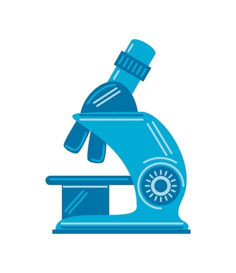 Premium Vector Microscope Laboratory Icon Isolated Design