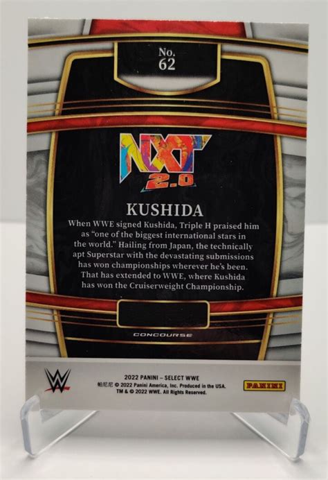 Panini Select Wwe Concourse Red And Blue Kushida Wrestling