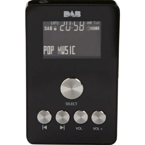 Bush Portable Handheld Dab Radio Black Dab Digital Radios Home