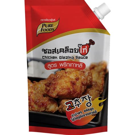 เจ๊ป้อม By Purefoods เพียวฟู๊ด ซอสเคลือบไก่ ซอสเคลือบไก่เกาหลี 180g 1000 G ซอสเผ็ดเกาหลี