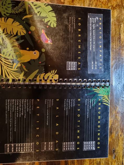 Menu Em Restaurante Banana Da Terra Prado Prado