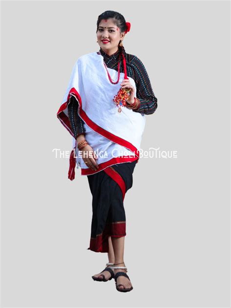 Newari Dress | Haku Patasi Set - Medium / Black | Patasi, Traditional ...