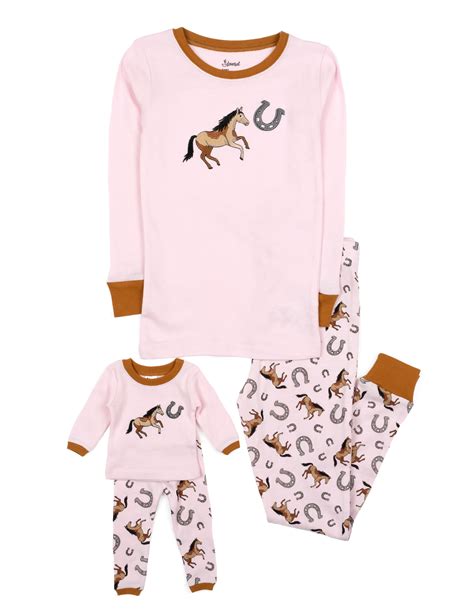 Leveret Girls And Doll Pajama 10y Pink