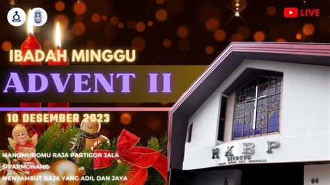 LIVE IBADAH MINGGU ADVENT II YouTube