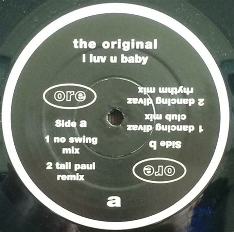 The Original I Luv U Baby Vinyl 12 33 ⅓ Rpm Promo 1994