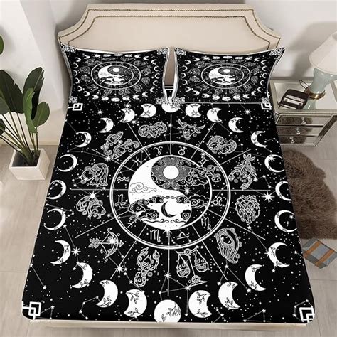 Amazon Erosebridal Sun And Moon Bed Sheets Full Twelve