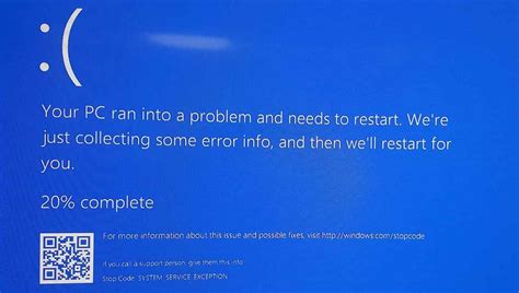 Blue Screen Error Codes System Service Exception Windows Blue Screen – NBKomputer