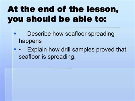 Seafloor Spreading Theory Ppt Free Download